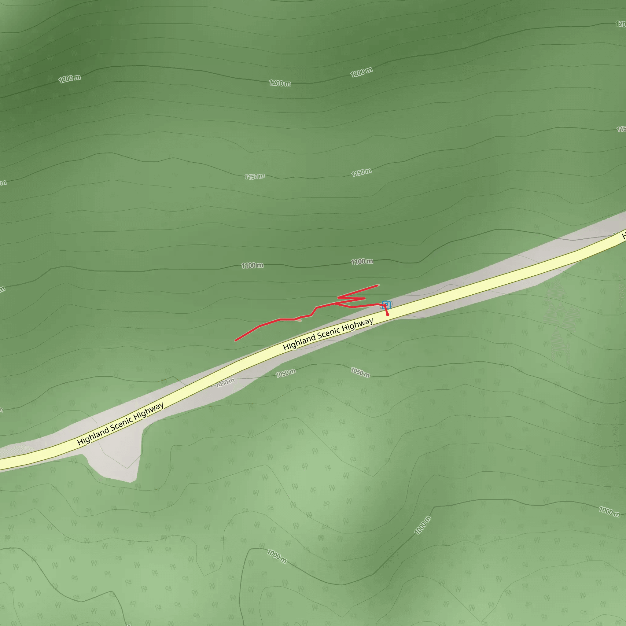 Honeycomb Rocks Trail mobile static map