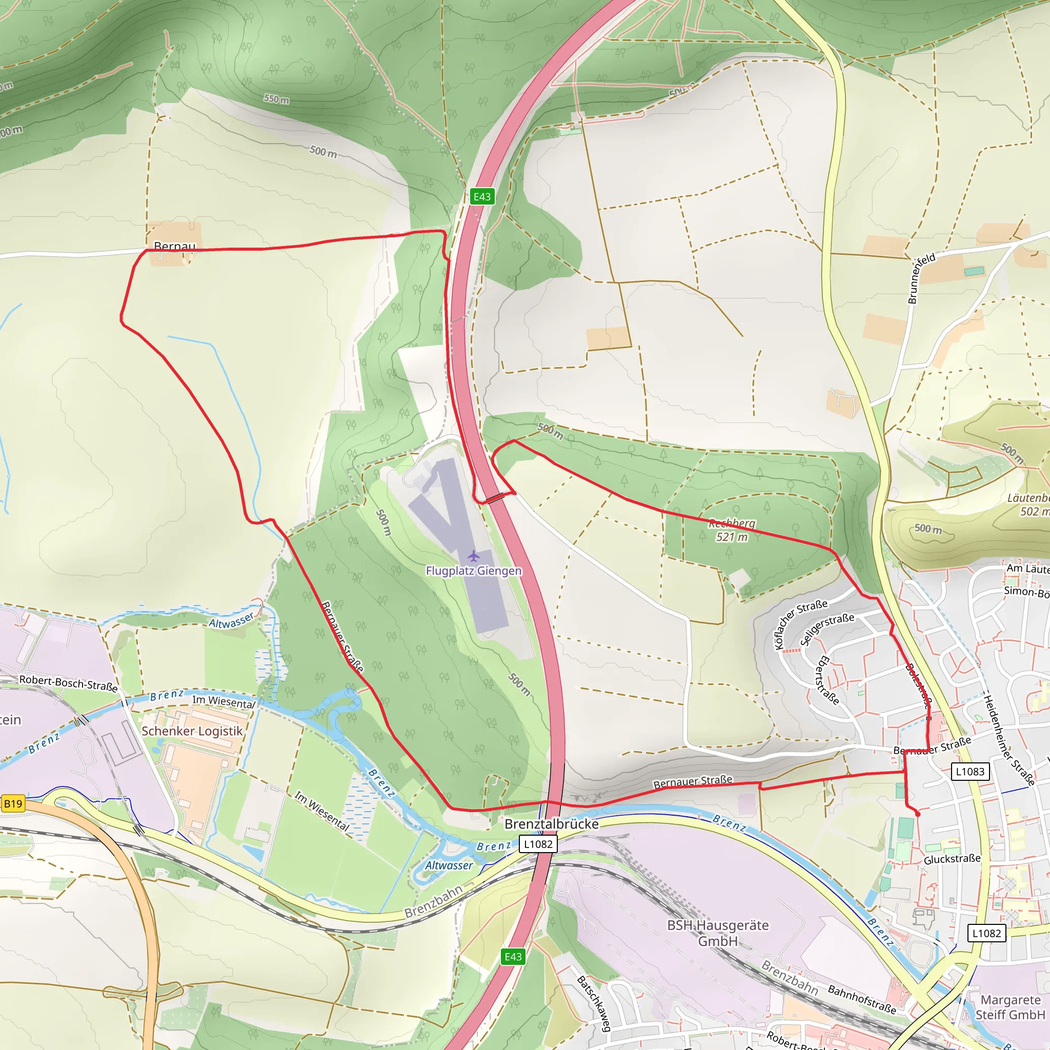 Rechberg Loop mobile static map