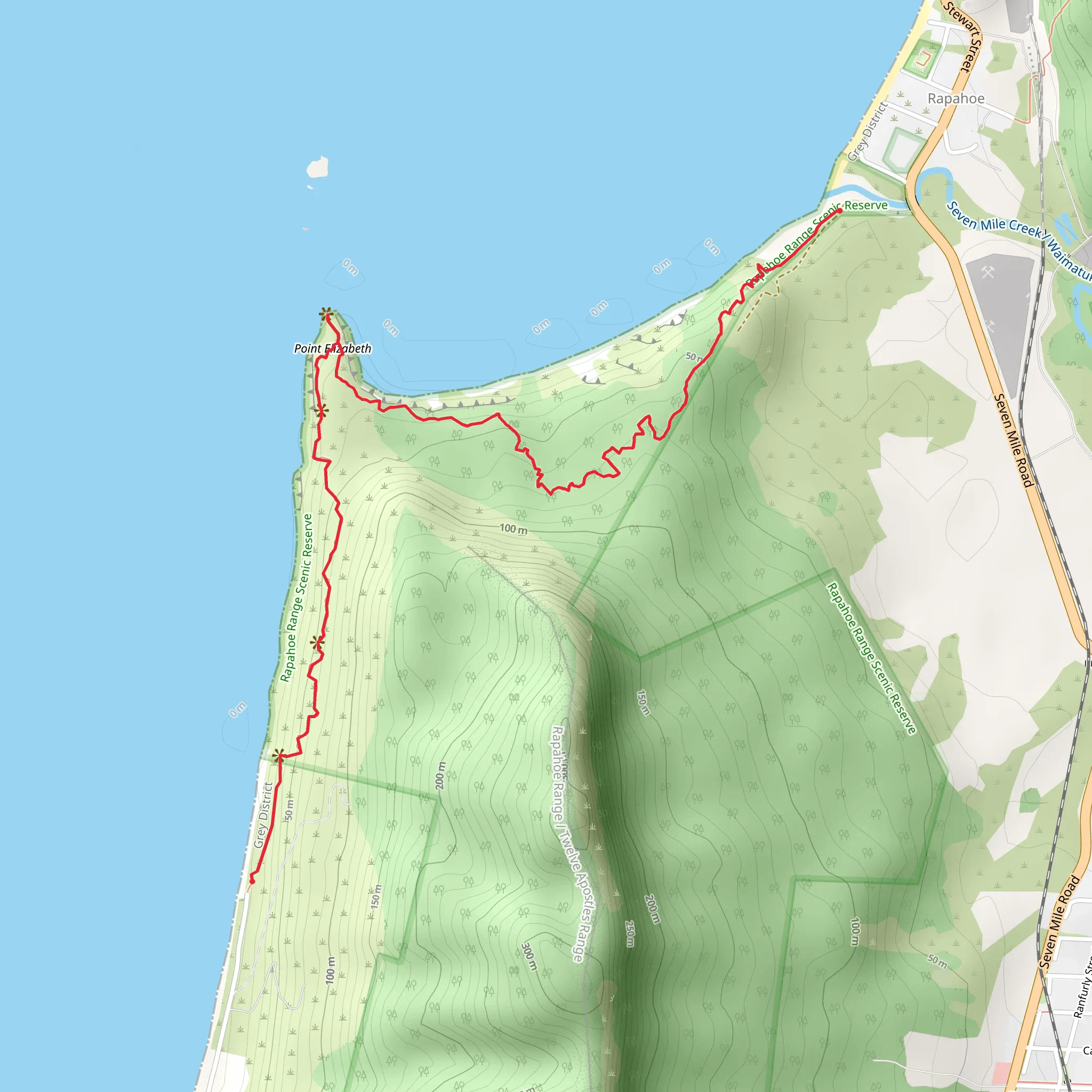 Point Elizabeth Walkway mobile static map