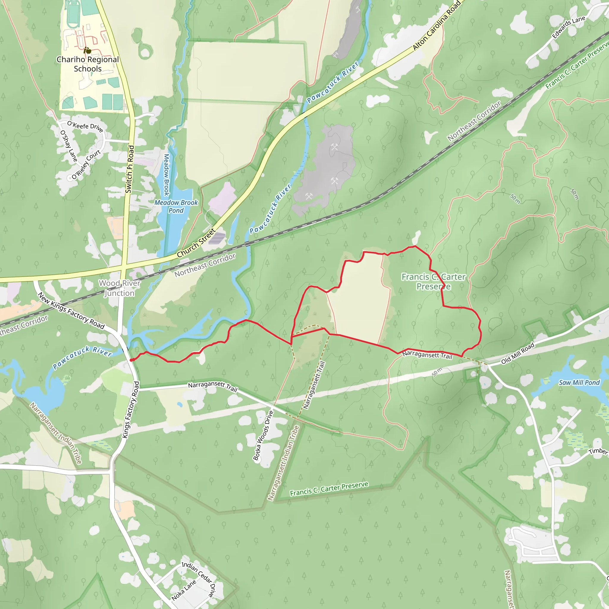 River Trail and Yellow Trail Loop mobile static map