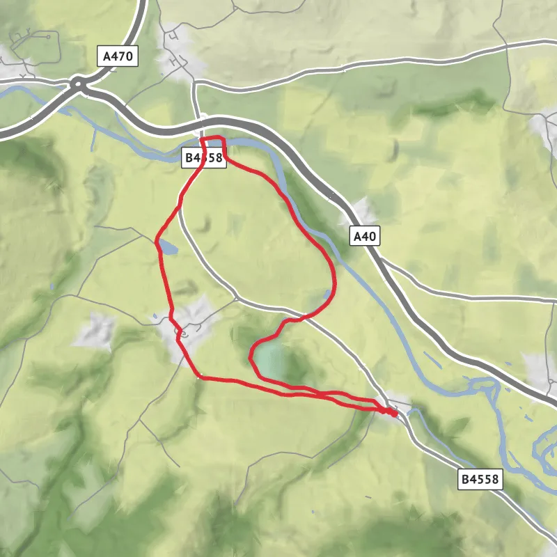 Hike from Pencelli mobile static map