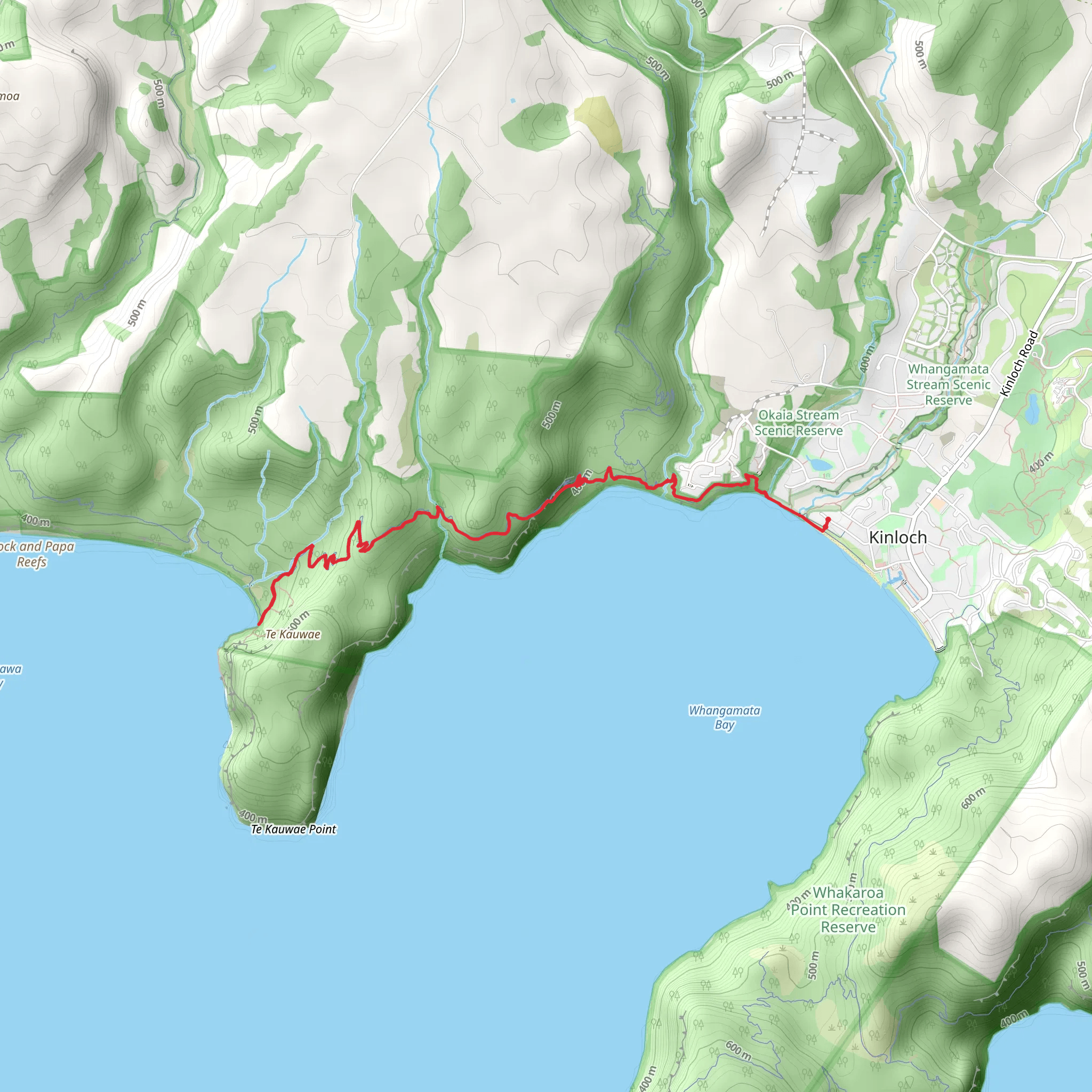 Kinloch to Kawakawa mobile static map
