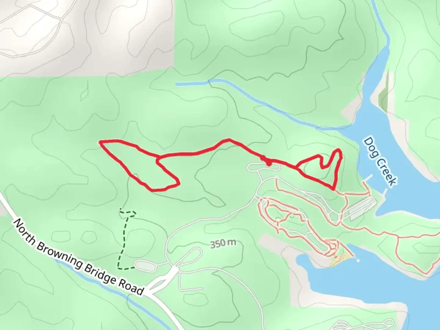 An image depicting the trail Woodland Trail Knot and its surrounding area.