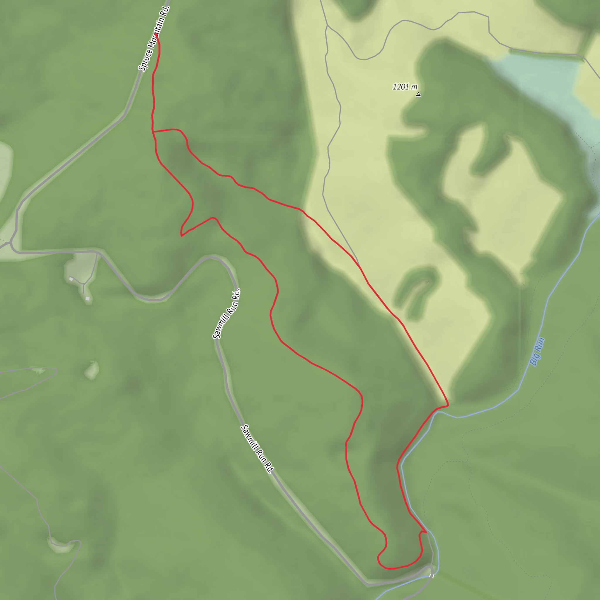 Gatewood Nature Trail mobile static map