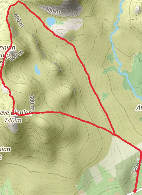 County Down Hiking mobile static map