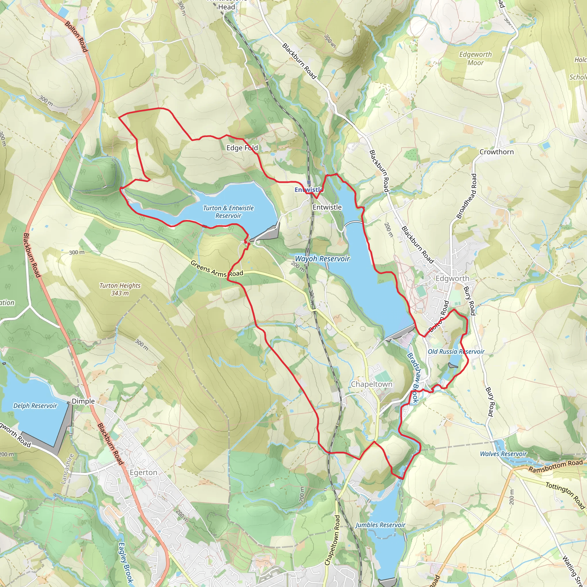Warpers Trail mobile static map