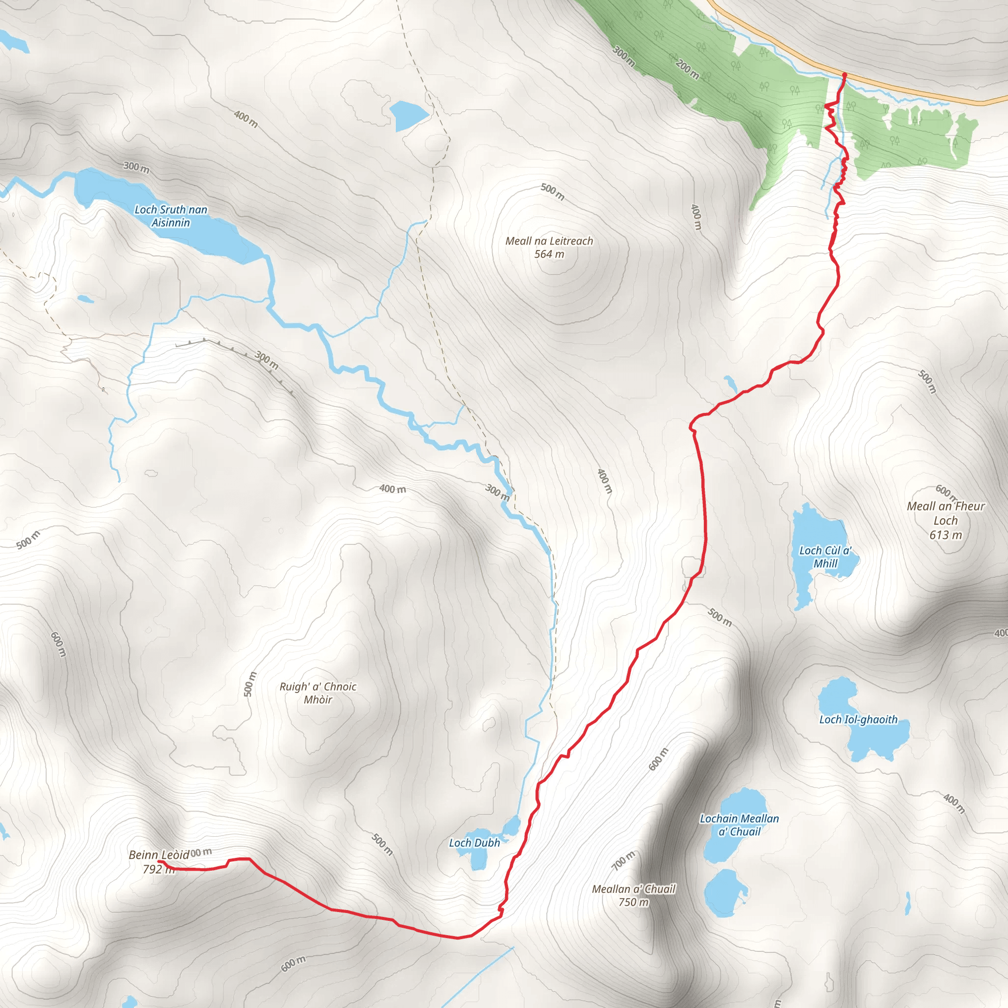 Beinn Leoid mobile static map