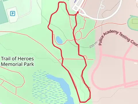 Trail of Heroes Memorial Park Short Loop