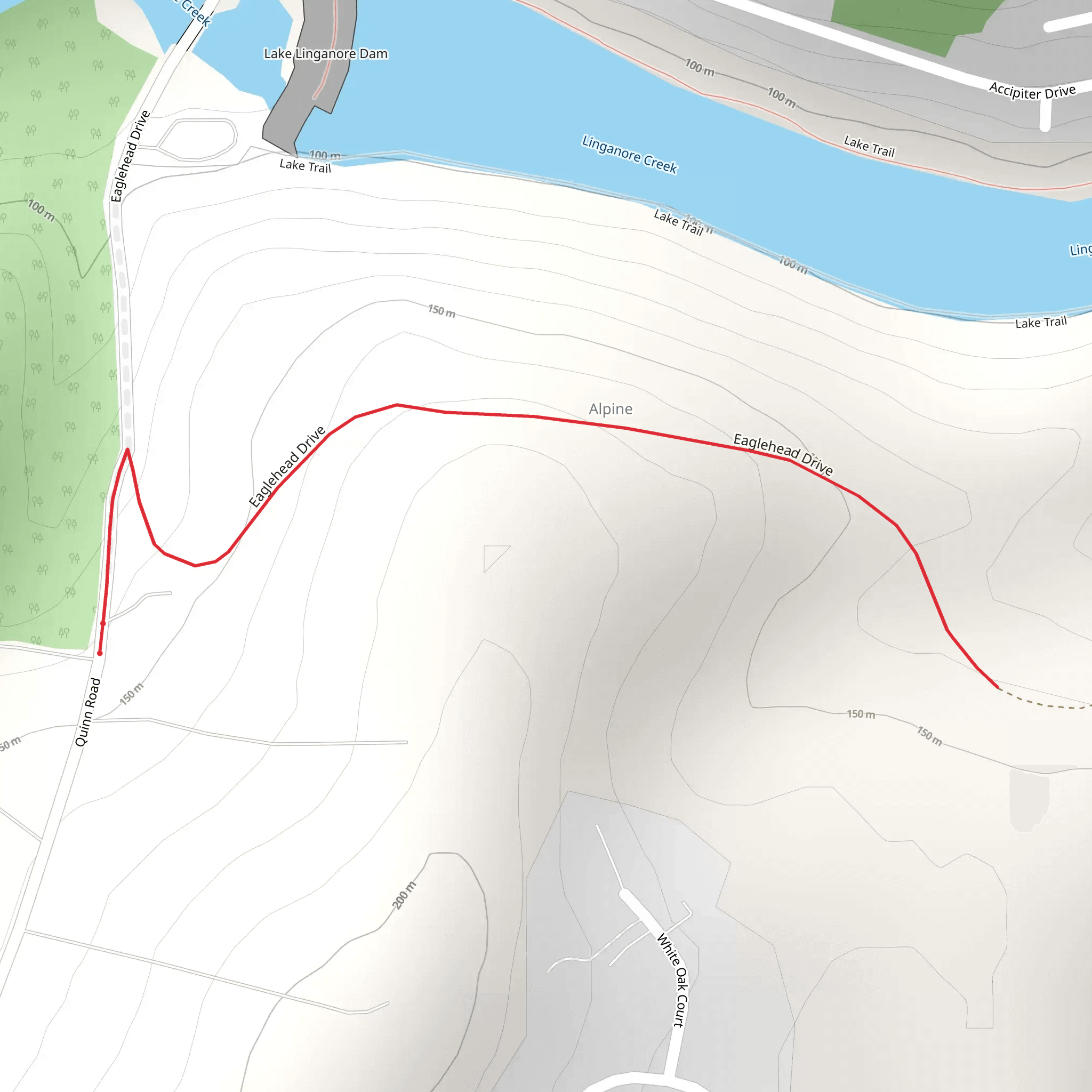 Eaglehead Drive mobile static map