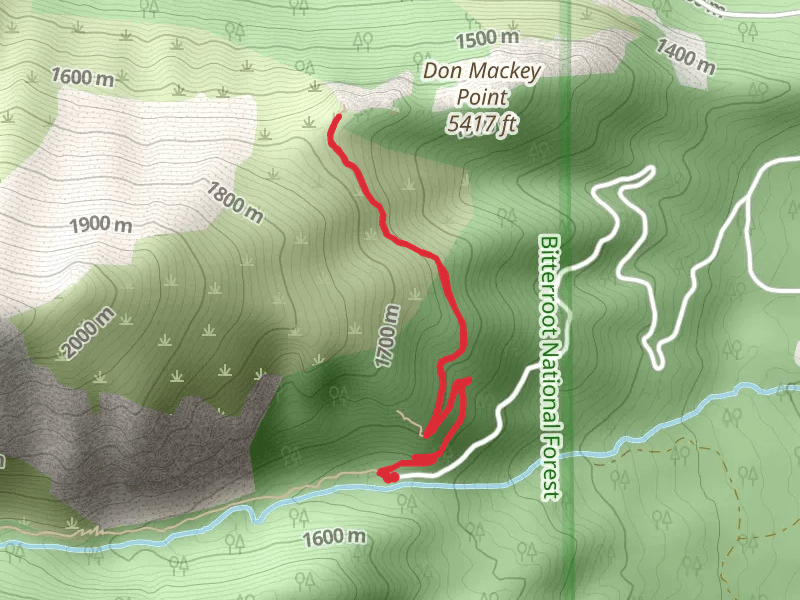 Blodgett Overlook Trail - Canyon Creek Road North