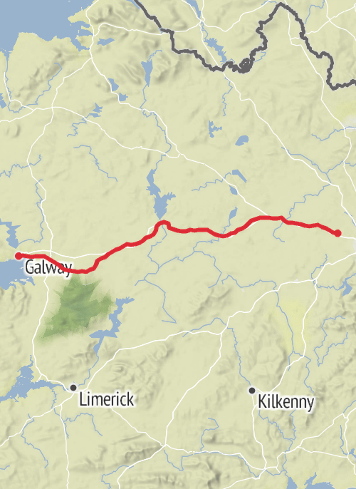 County Galway Cycling mobile static map