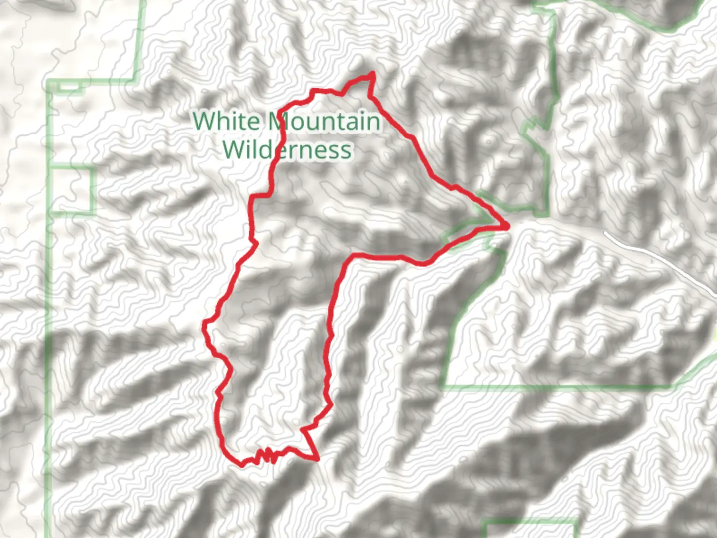 An image depicting the trail Argentina peak and Aspen Canyon via Big Bonito Trail and its surrounding area.