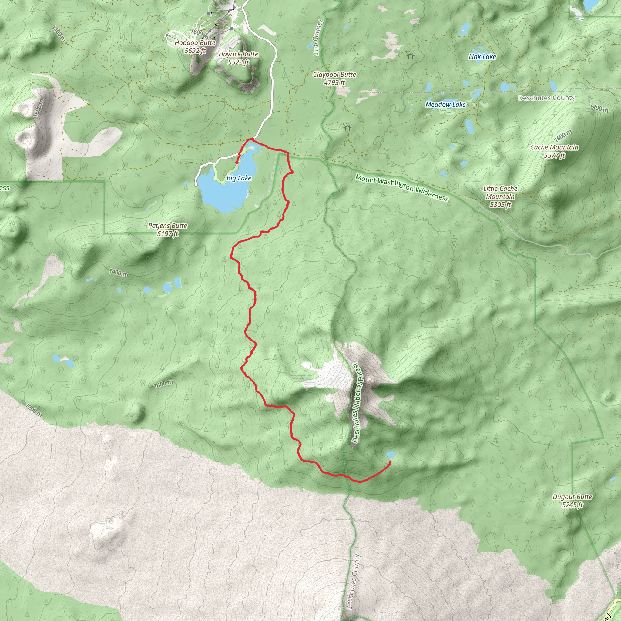 Big Lake to George Lake mobile static map