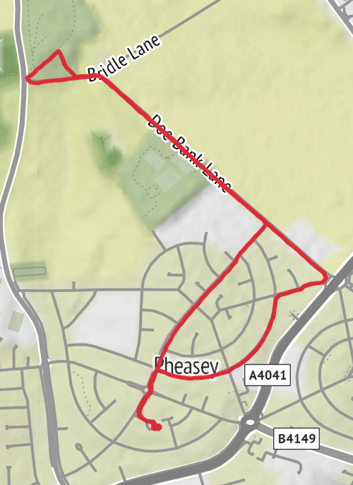 Hike from Great Barr mobile static map