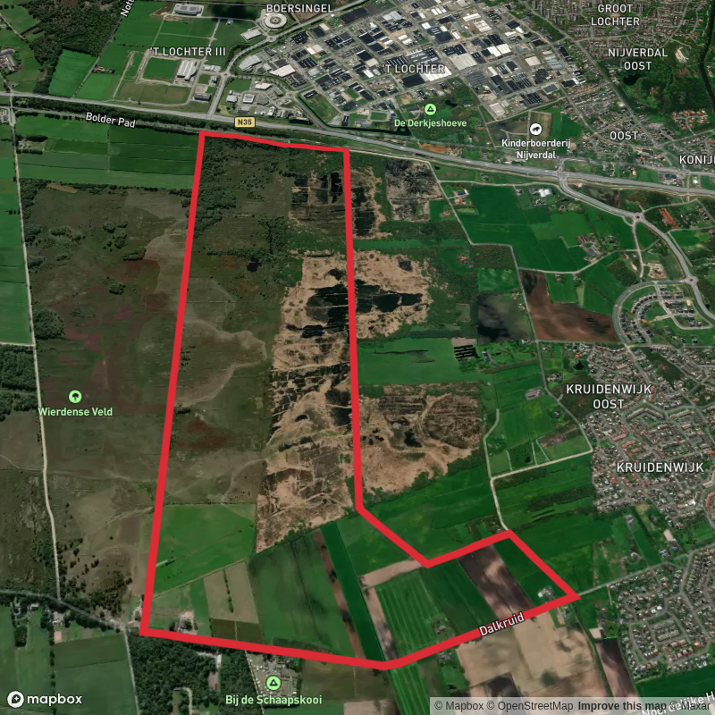 Wierdensche Veld via Overijssels Havezatenpad and Hulsen - Paarse Route
