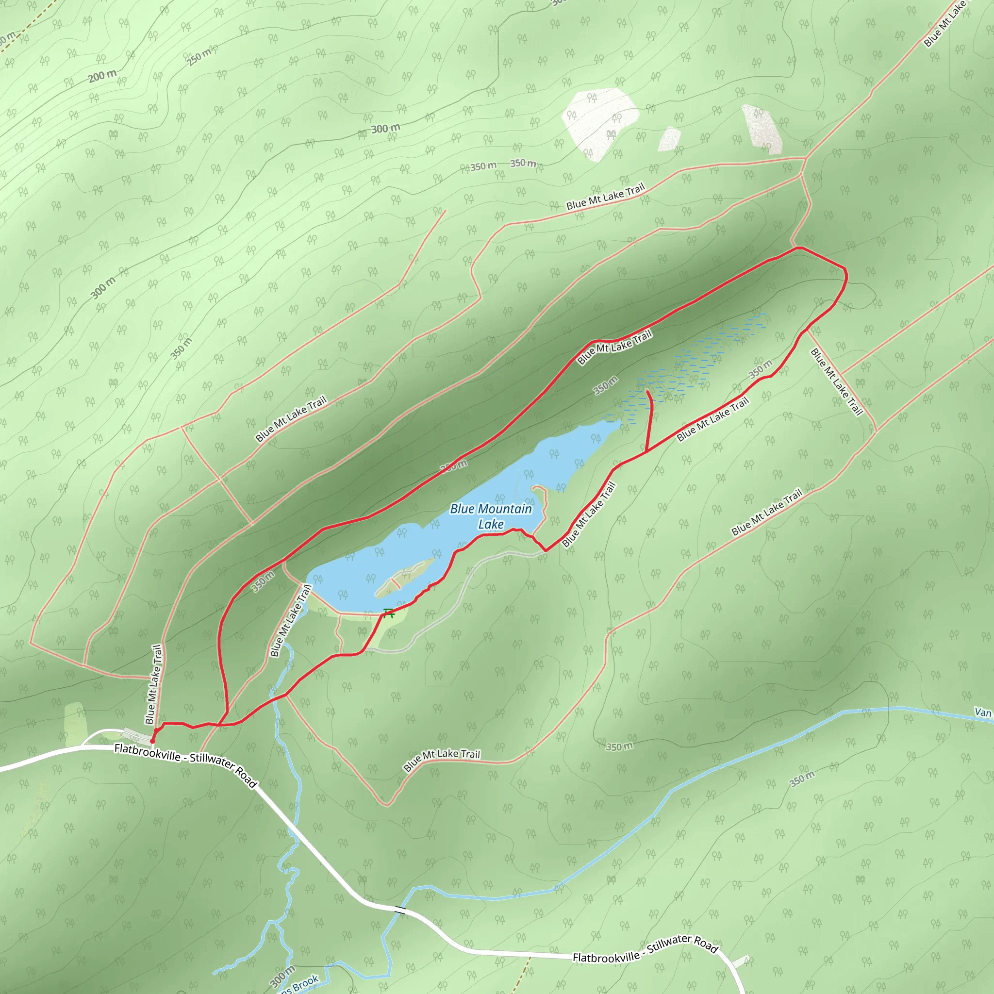 Blue Mountain Lake Loop mobile static map