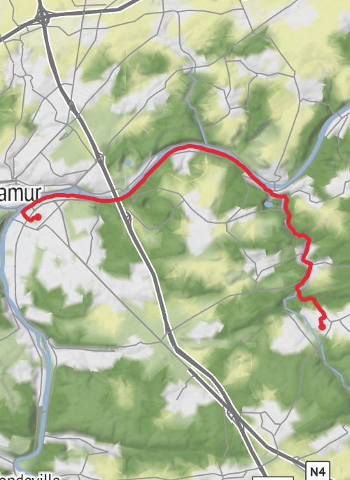 Gesves ROUTE mobile static map