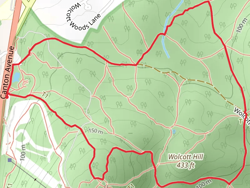 Wolcott Hill Loop via Wolcott Path