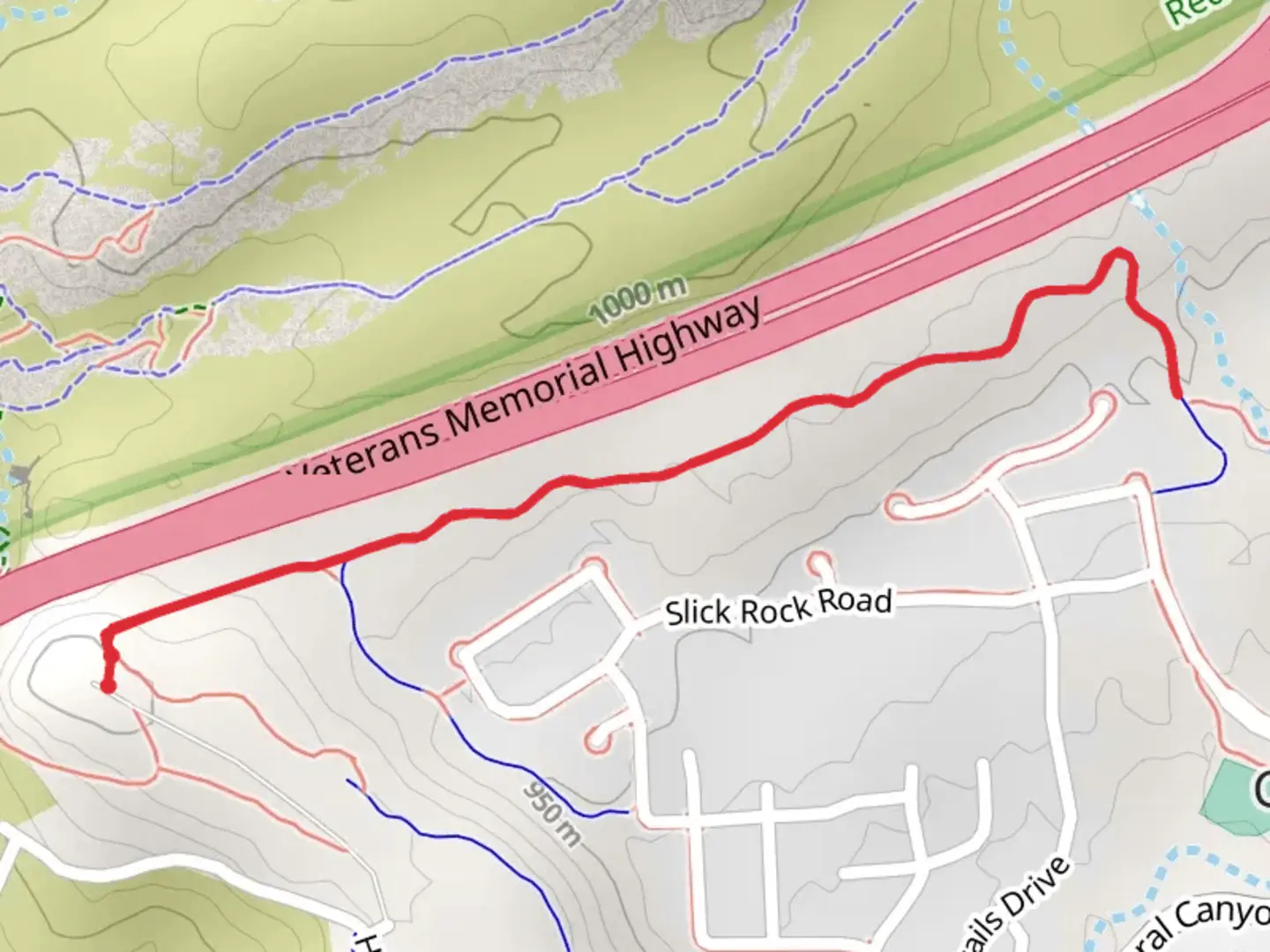 An image depicting the trail Coral Canyon Trail and its surrounding area.