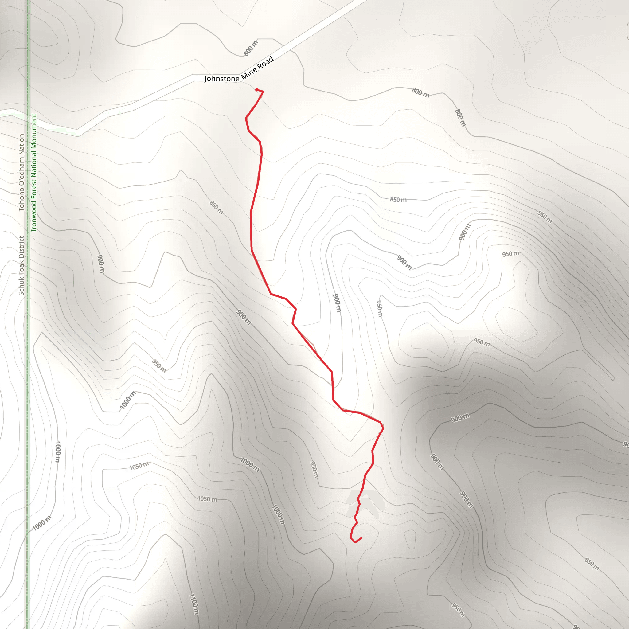 Waterman Trailhead mobile static map