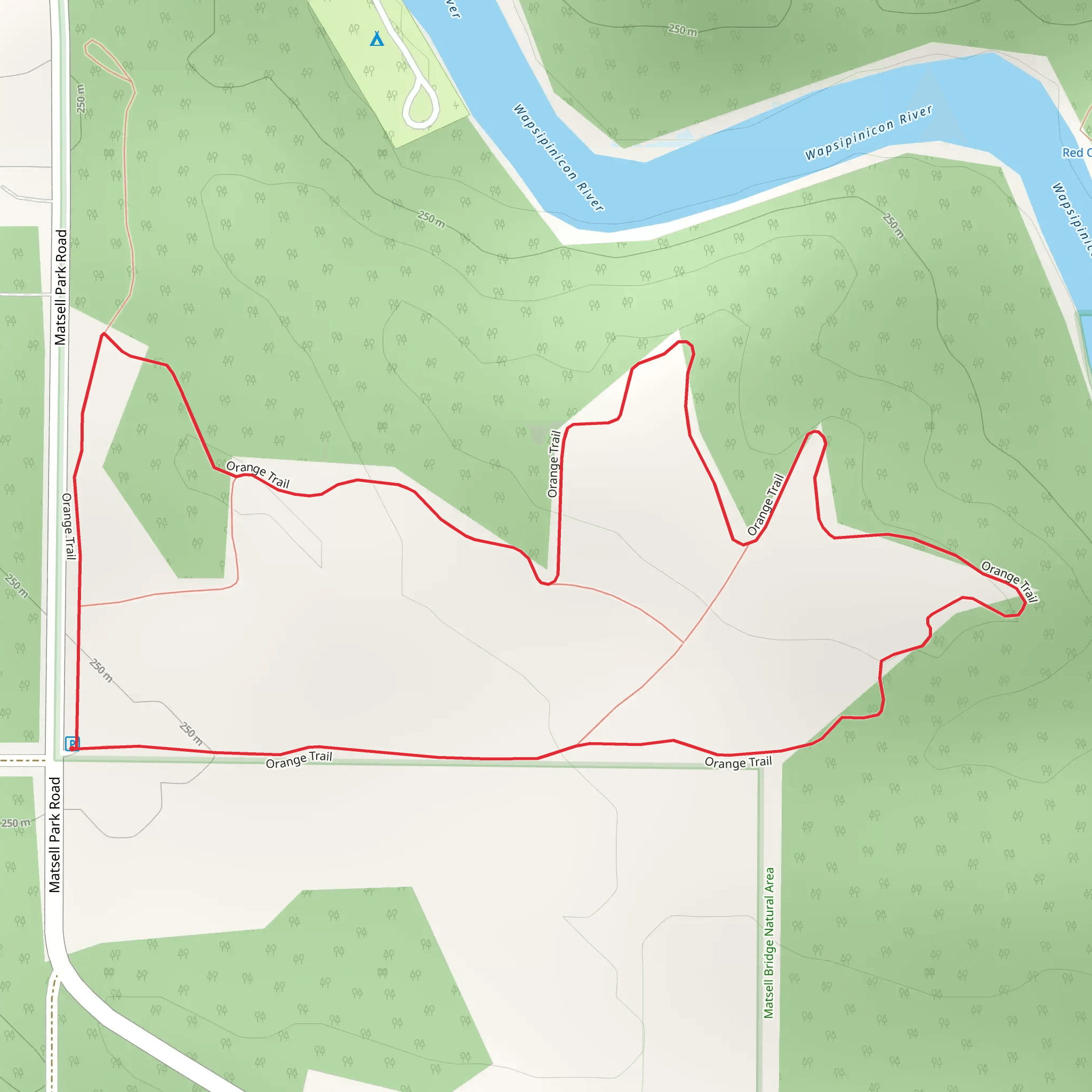 Matsell Park Road Loop - East mobile static map