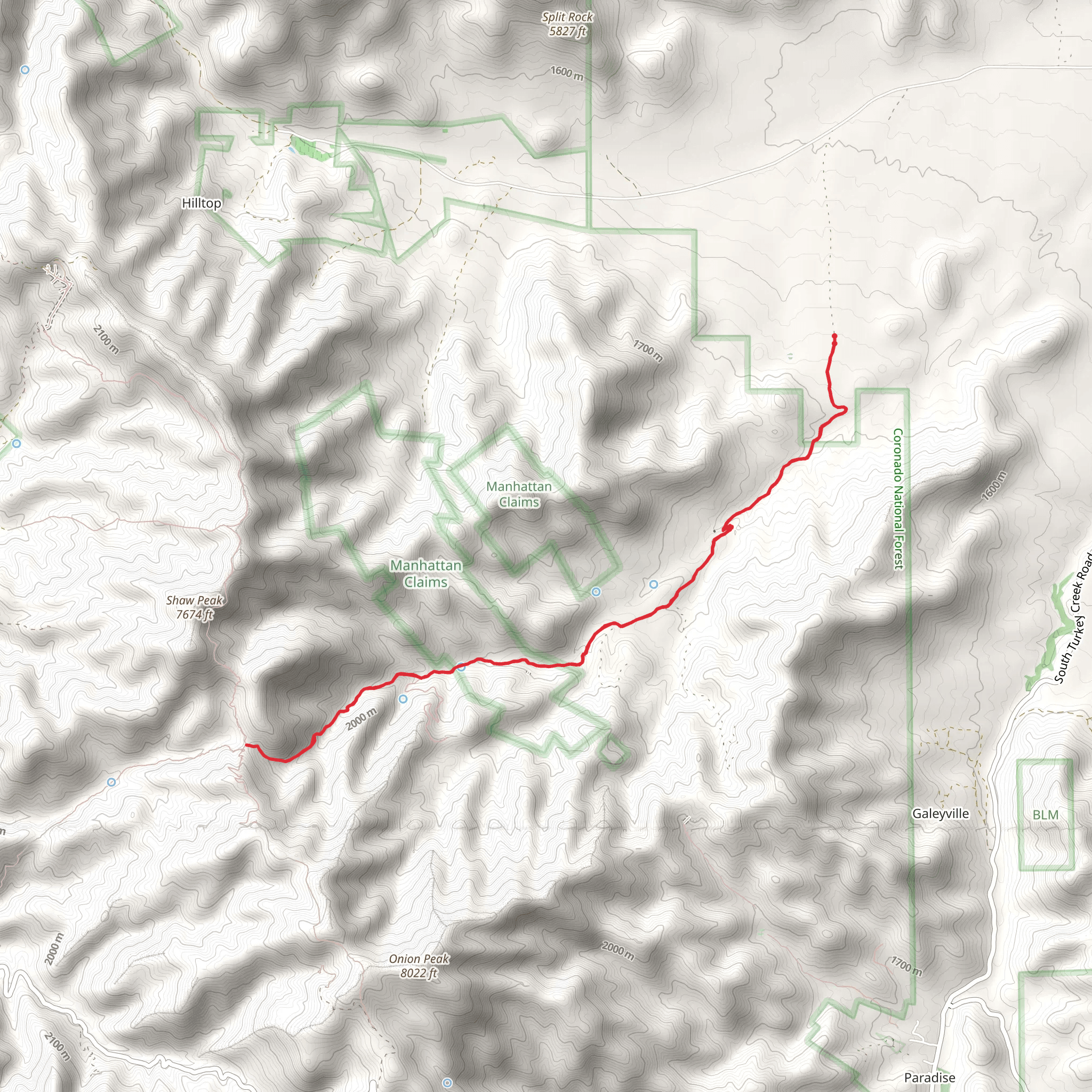 Jhus - Horse Saddle Trail mobile static map