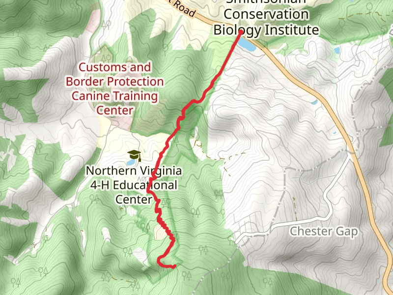 Appalachian Trail from Lake Front Royal