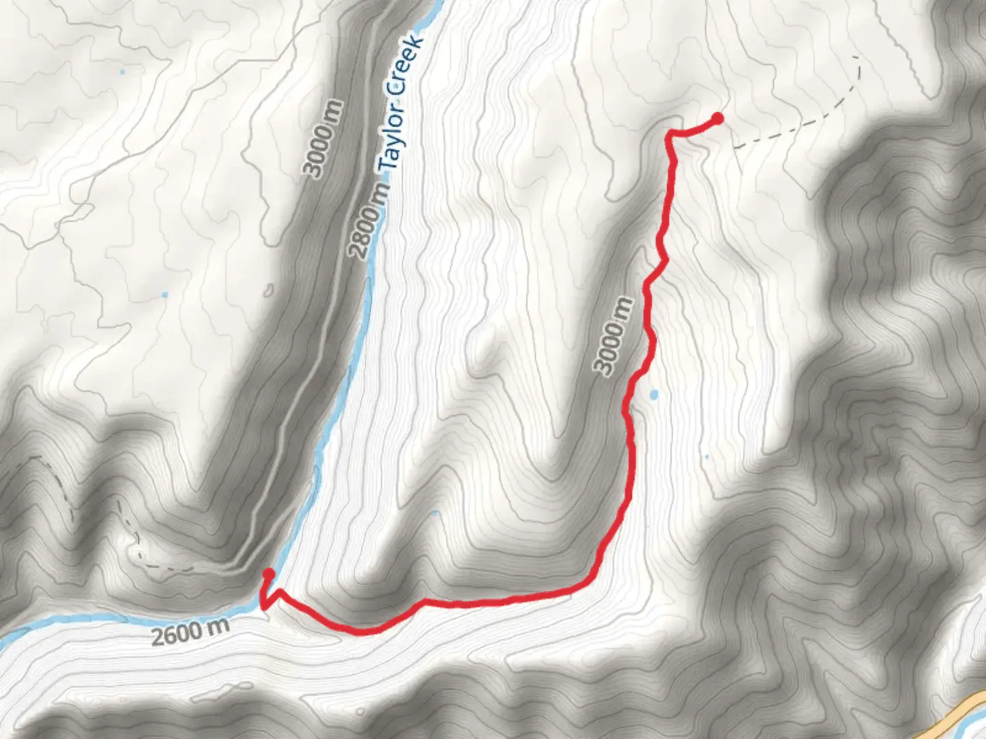 An image depicting the trail Little Taylor Trail and its surrounding area.