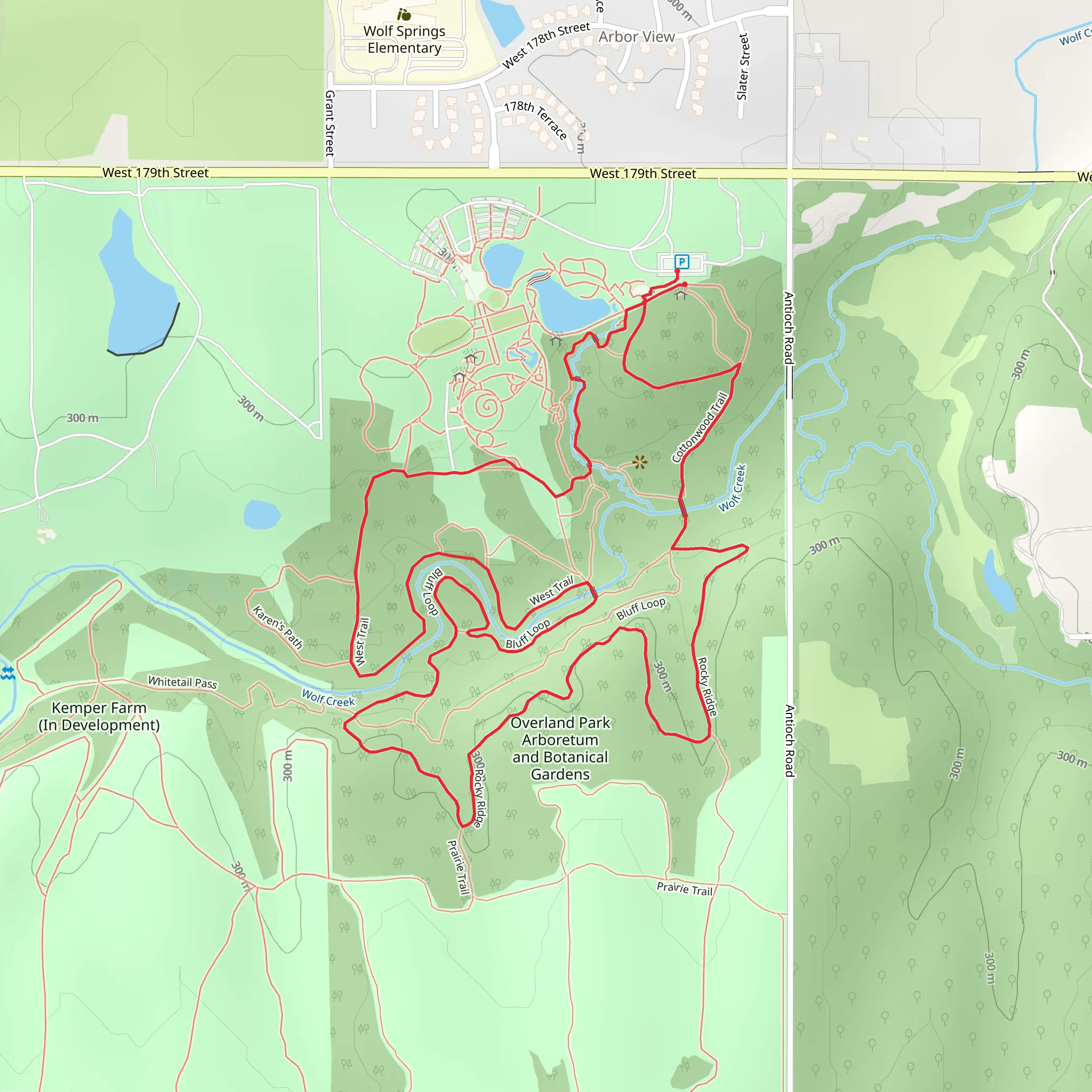 Rocky Ridge and West Loop Trail mobile static map