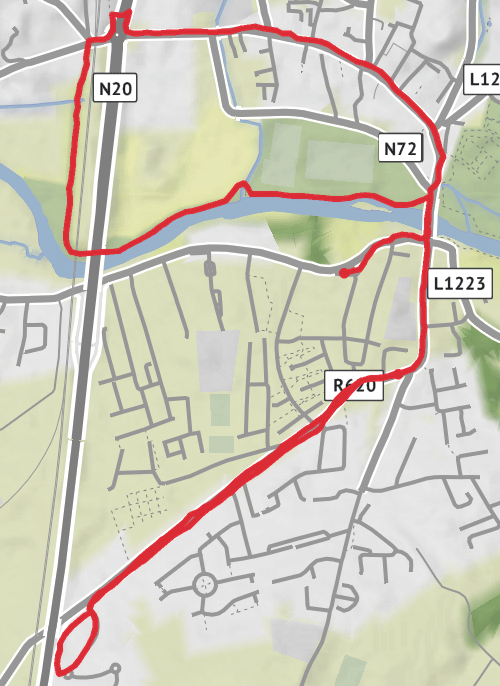 County Cork Running mobile static map