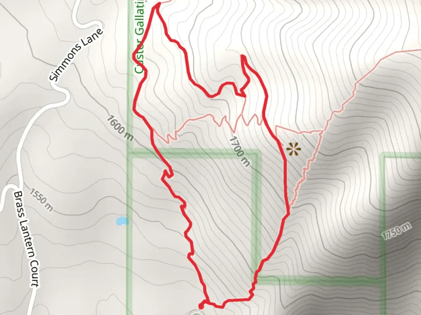 An image depicting the trail College M Steep Loop Trail and its surrounding area.