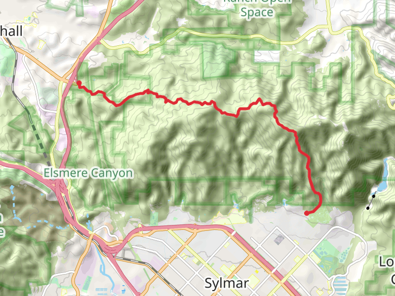 Santa Clara Trail - Wilson Canyon Saddle - May Canyon Road