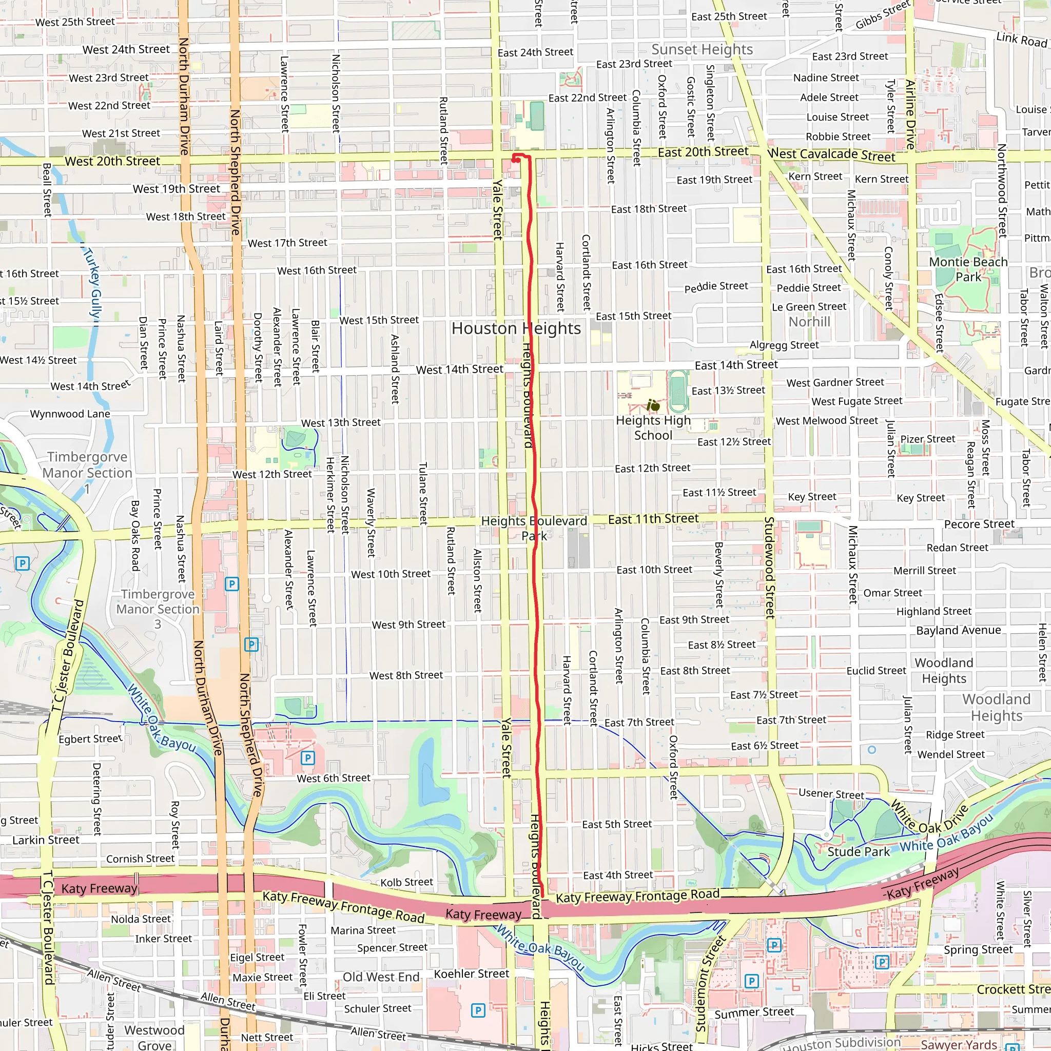 Paul Carr Jogging Trail mobile static map