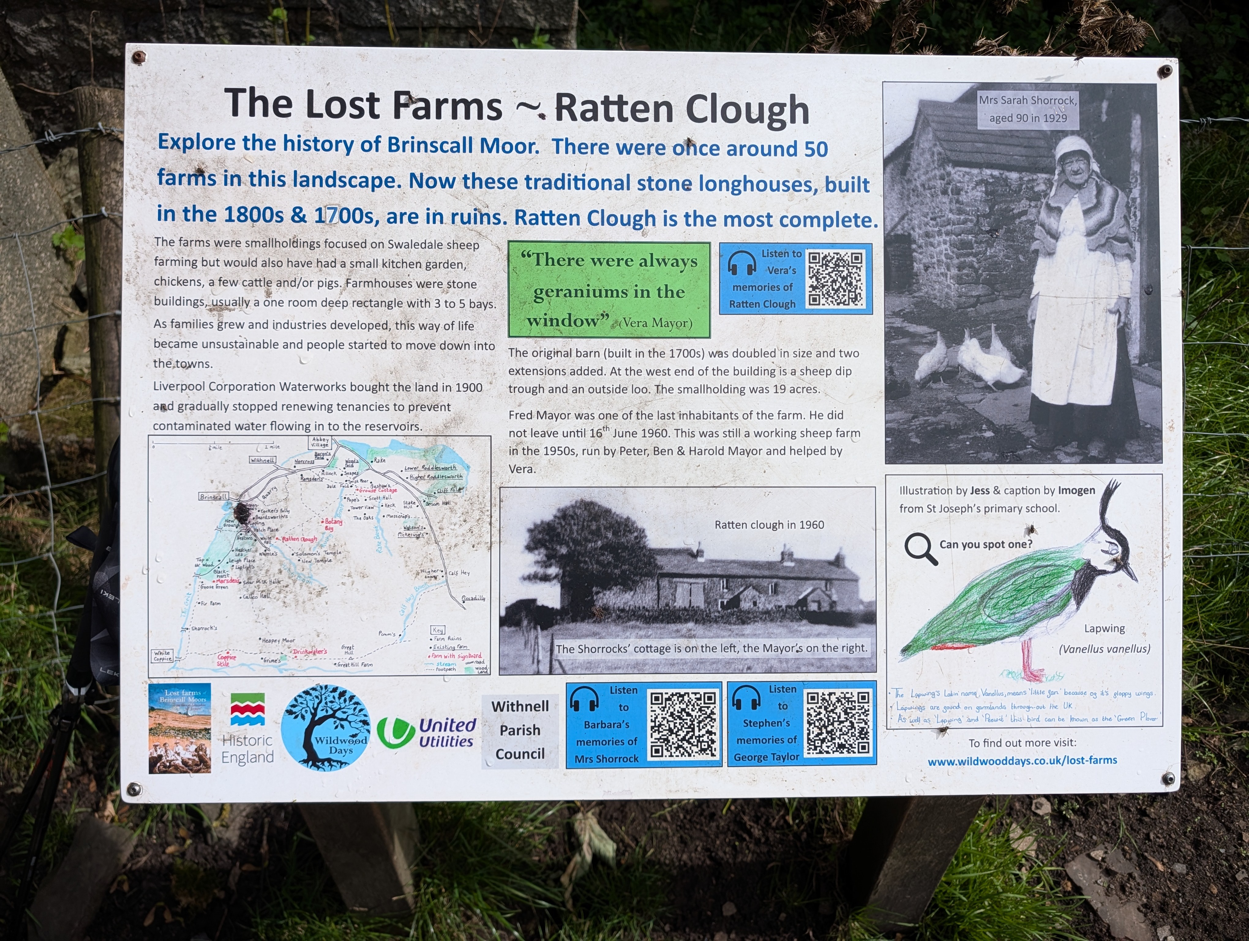 A map preview of the recording Abbey Village and the Lost Farms.
