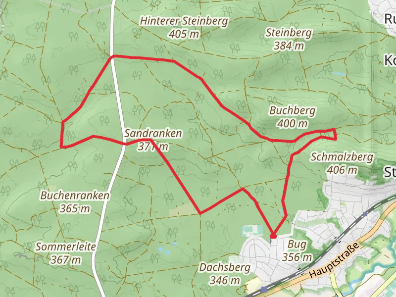 Grosse Runde Loop mobile static map