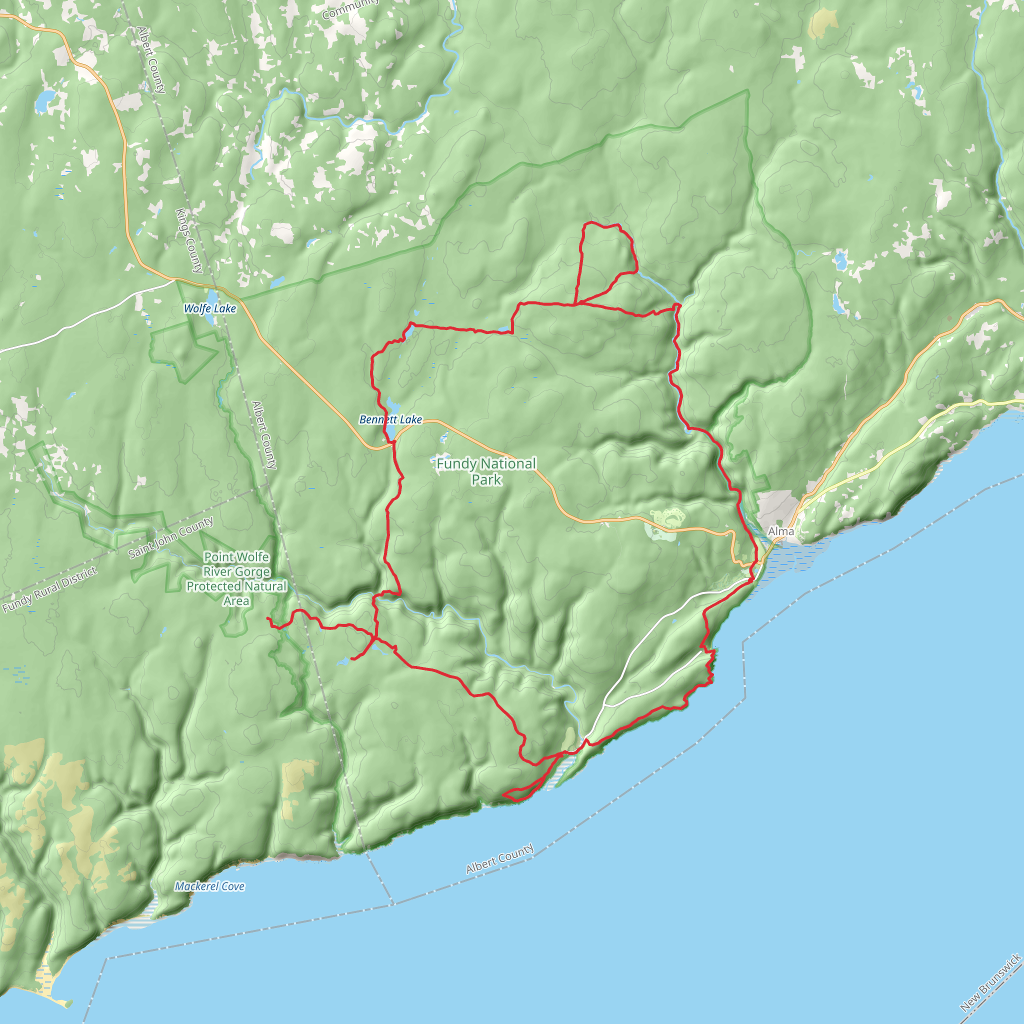 Fundy Circut mobile static map
