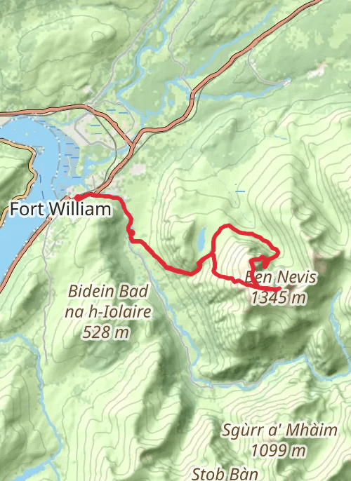 Highlands Hiking mobile static map