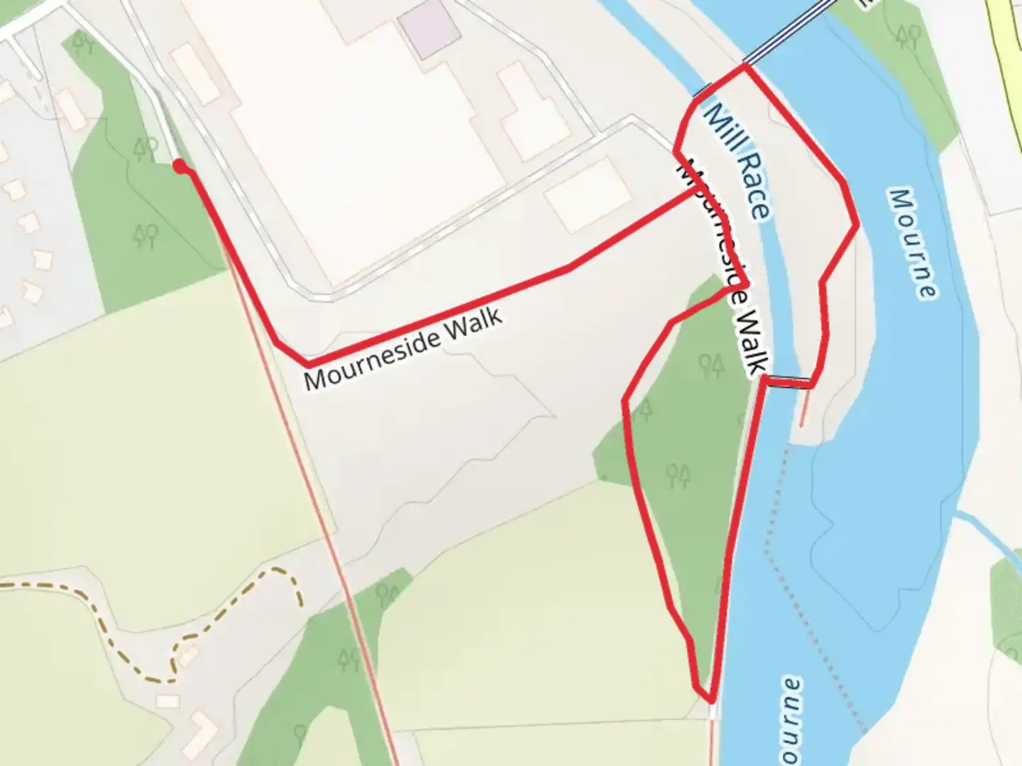 An image depicting the trail Mourneside Wood and its surrounding area.
