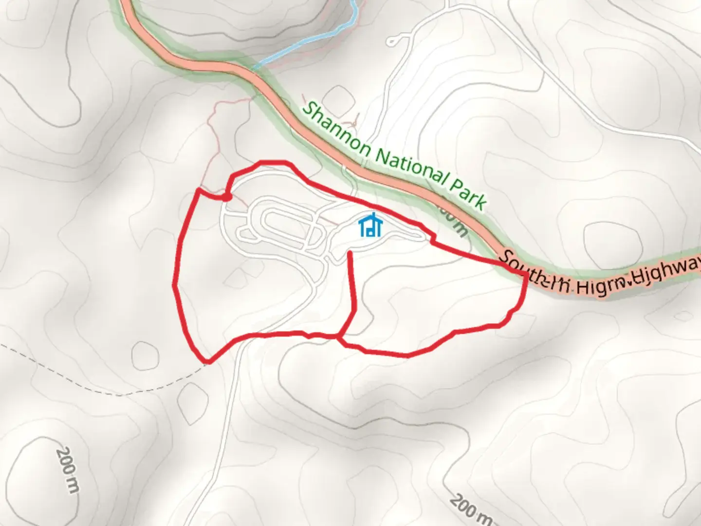 An image depicting the trail Campground Loop Trail and its surrounding area.