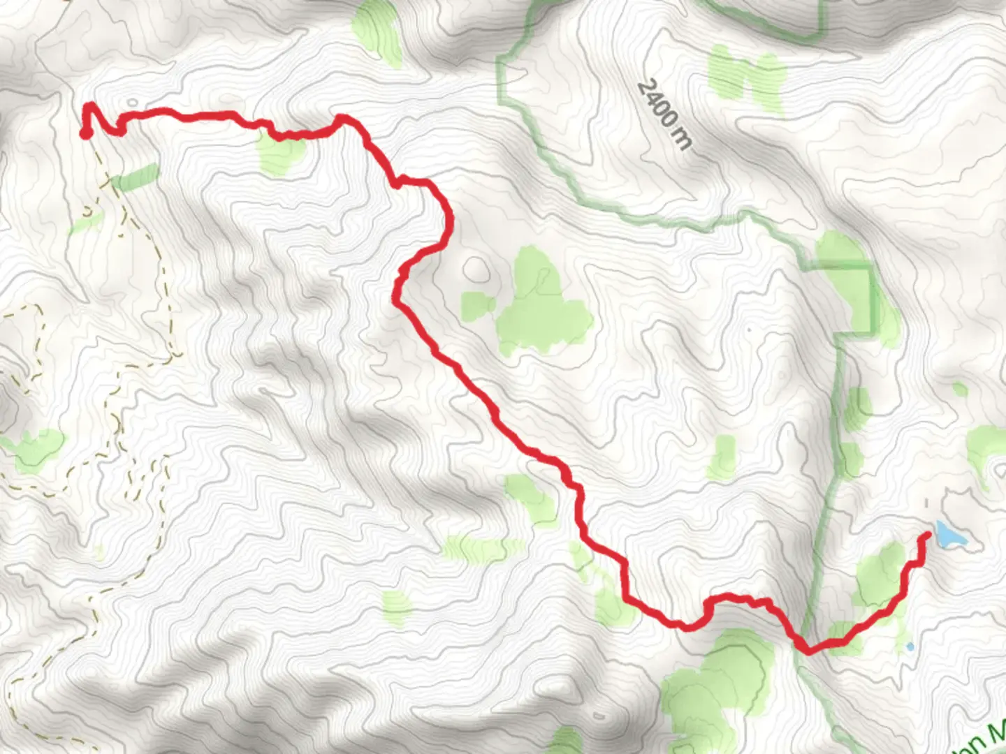 An image depicting the trail Little Spanish Lake via Spanish Trail and its surrounding area.