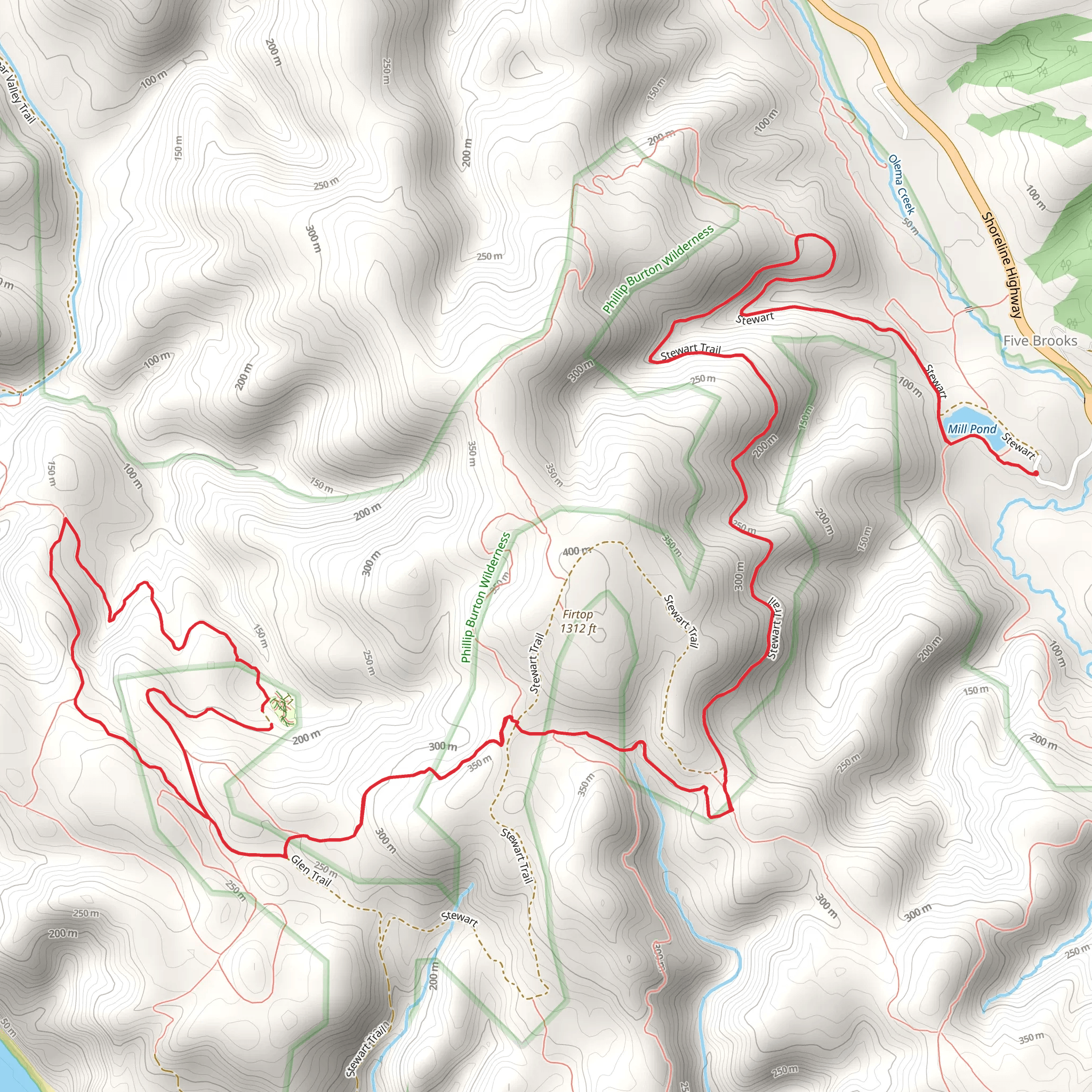 Glen Camp Loop Trail via ADT mobile static map