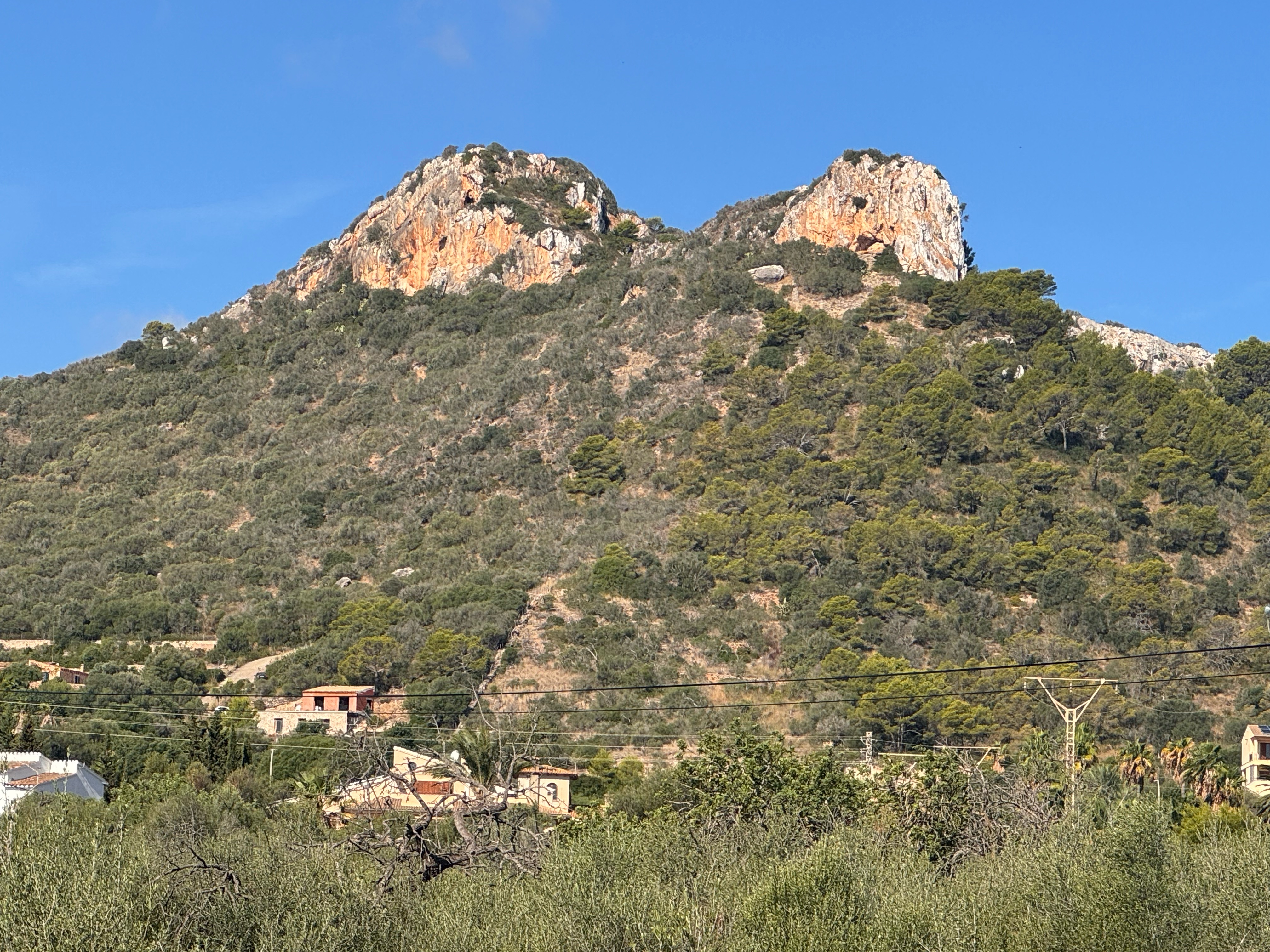 A map preview of the recording Cala Bona to Na Penyal.