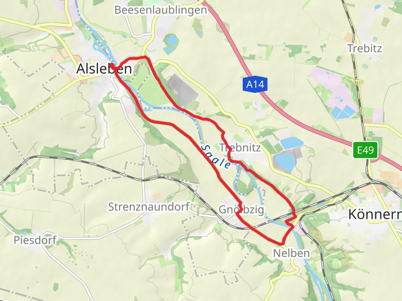 River Saale Loop from Alsleben