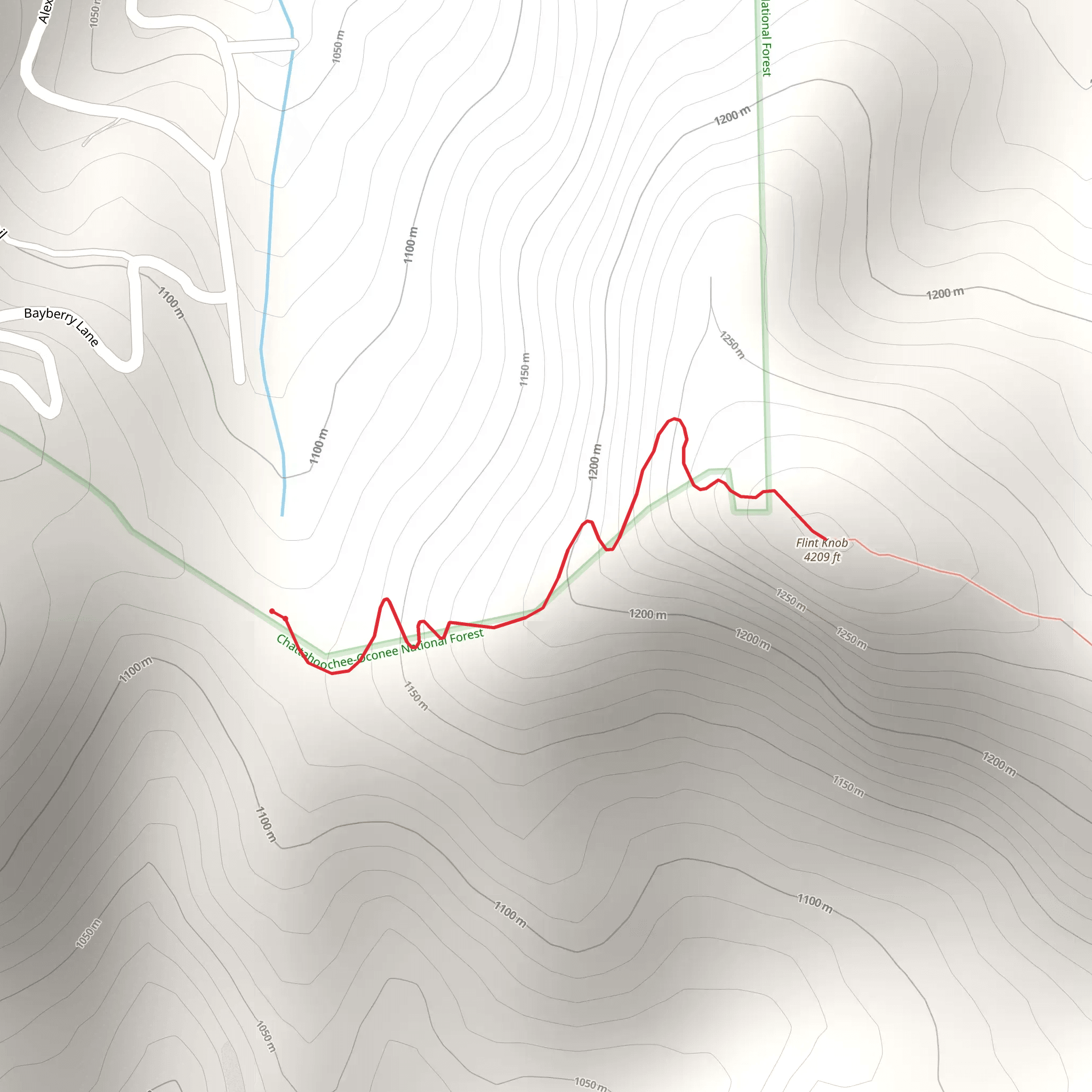 Flint Knob mobile static map