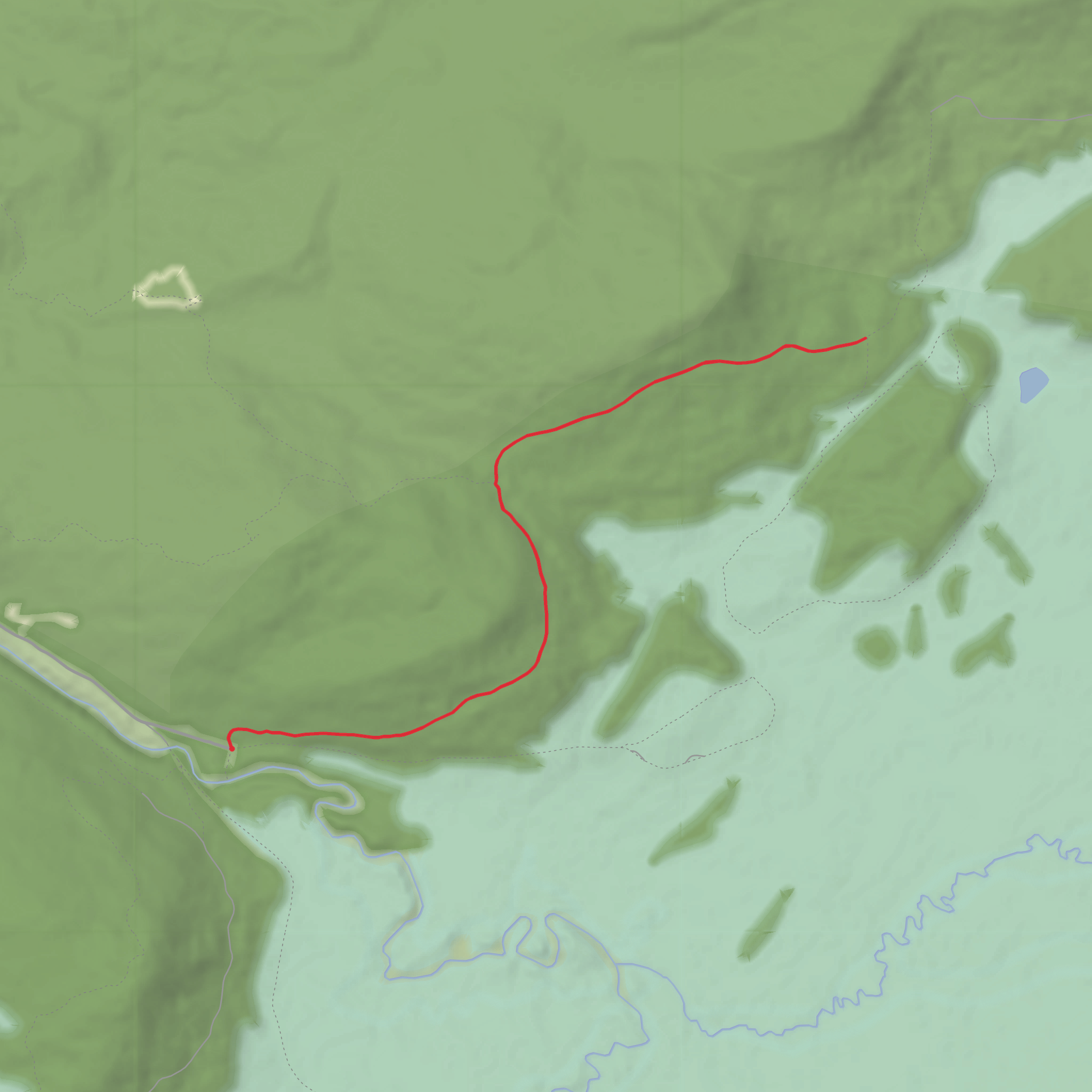 Brown Mountain Trail mobile static map