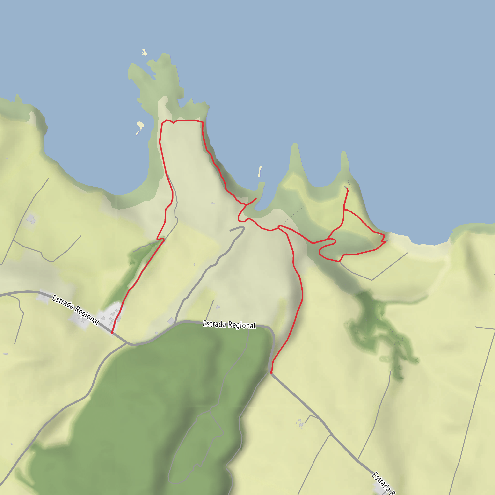 Baías da Agualva and Furnas das Pombas mobile static map