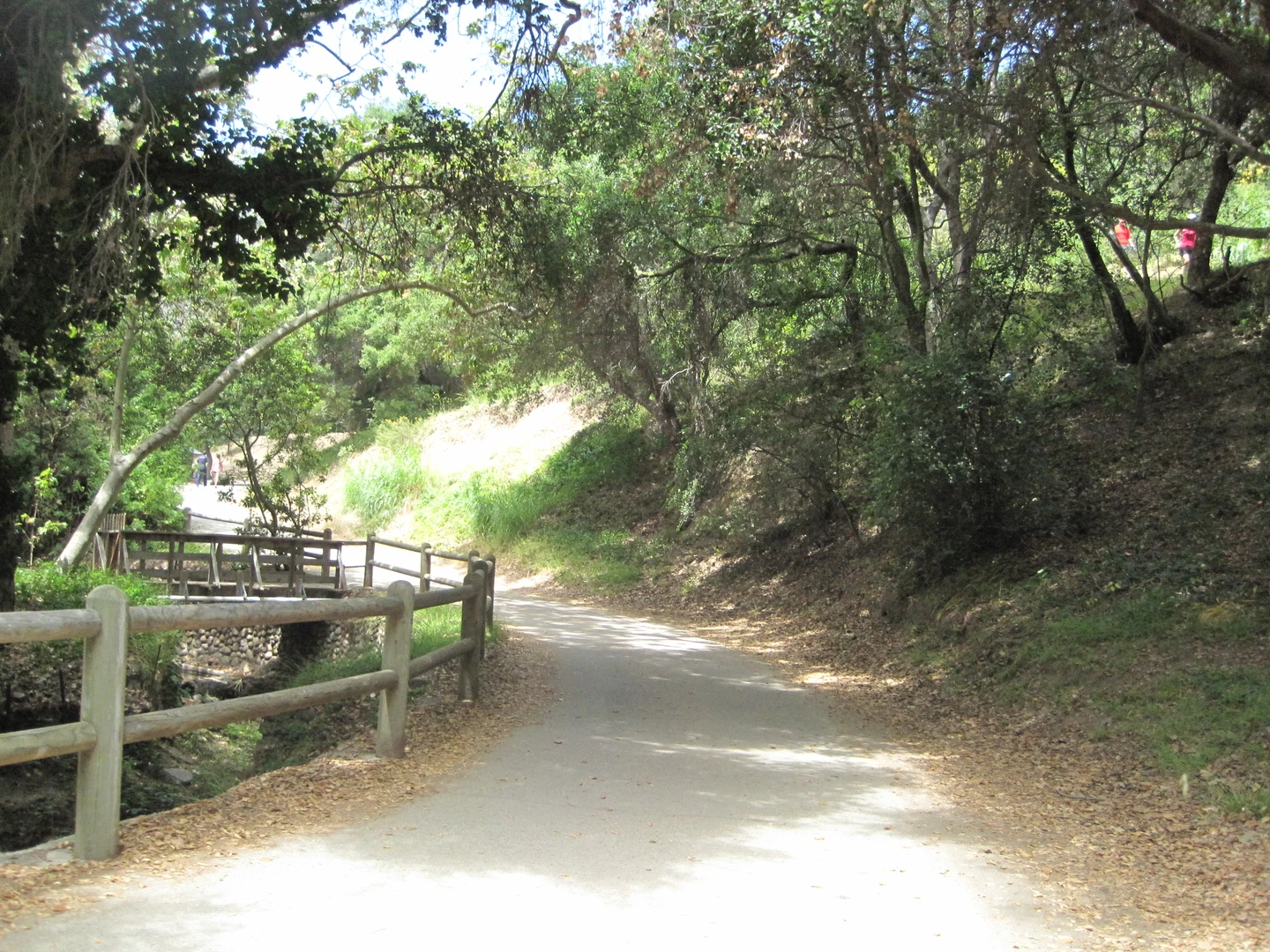An image depicting the trail Temescal Ridge Trail from Temescal Canyon Road and its surrounding area.