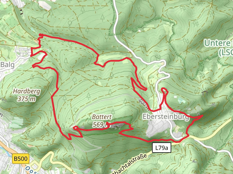 Ebersteinburg Loop via Altes Schloss Hohenbaden