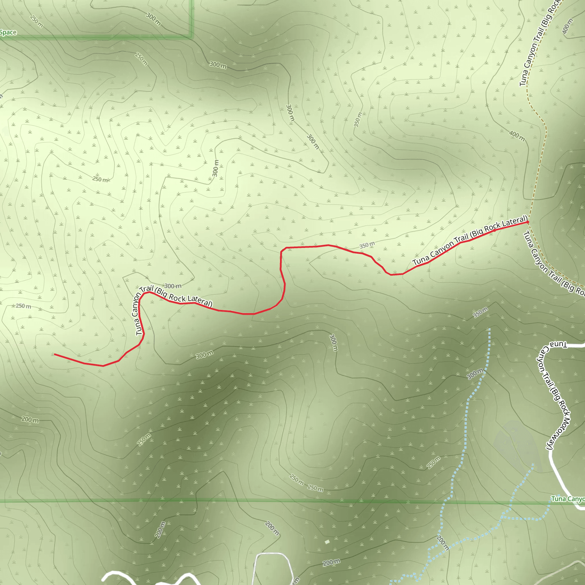 Big Rock Lateral Trail mobile static map