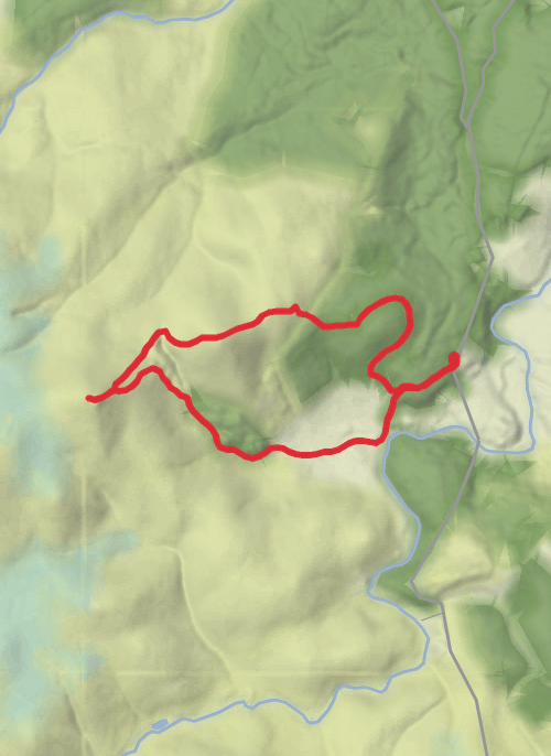 Clachnaben and Mount Shade mobile static map